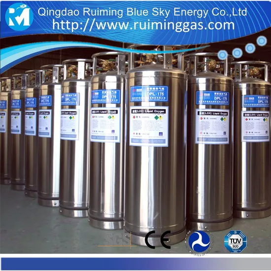 Vertical 195L Liquid Nitrogen Dewar Cryogenic Tank