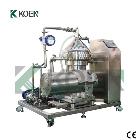 Beer Disc Stack Centrifuge Separator Yeast for The Brewing Industry Craft Beer Green Beer Disc Centrifuge