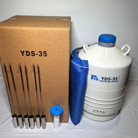 Liquid Nitrogen Cryogenic Container ISO Yds-35 for Blood Sample Storage