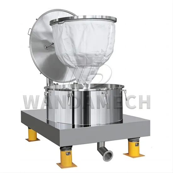 Plate Solid-Liquid Separation Basket Vegetable Paste Dewatering Flat Centrifuge