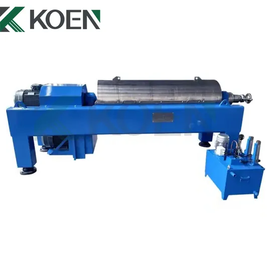 Continuous Horizontal Olive Oil Sludge Dewatering Decanter Centrifuge Machine with Screw Discharging