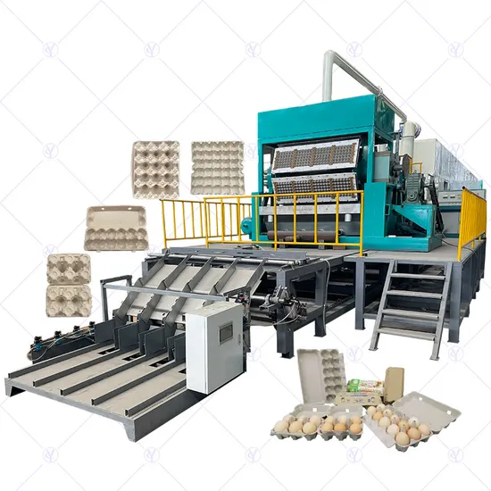 Full Automatic Paper Pulp Forming Machine Egg Tray Making Machine Production Line
