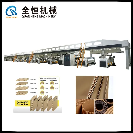 Qh-Pack 3/5/7 Ply Layers Corrugated Cardboard Production Line Carton Box Making Machine
