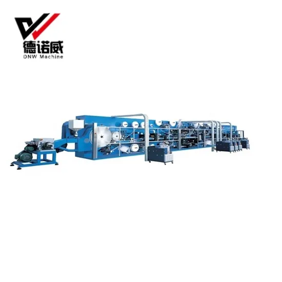 Dnw Fast and Semi Automatic Baby Diaper Making Machine   in China