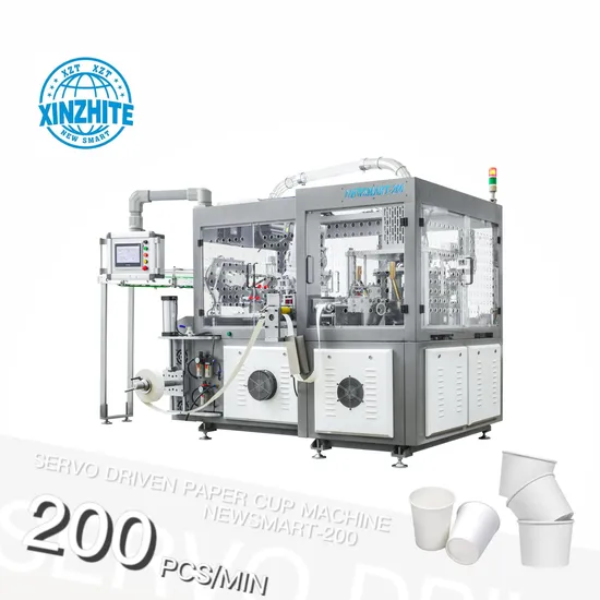 High Speed Servo Paper Cup Machine for 4-16oz (NewSmart-200)