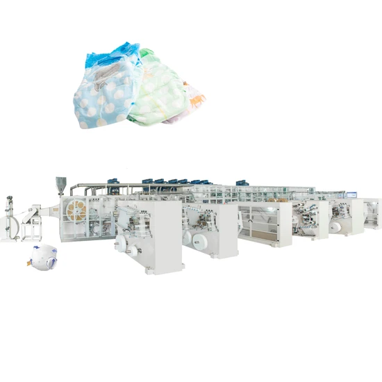 Sq New Fully Automatic Customization Big Elastic Waistband Baby Diaper Making Machinery