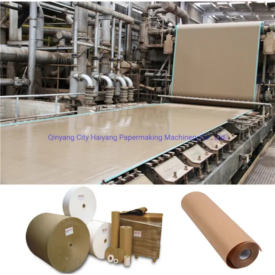 Waste Carton Test Liner Corrugated Fluting Kraft Paper Making Machine