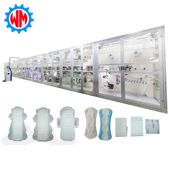 Womeng Full Servo Sanitary Napkin Production Line Under Pad Making Machine