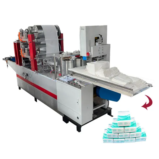 2 Color Printing Tissue Paper Napkin Cutting Machine Napkin Paper Making Machine