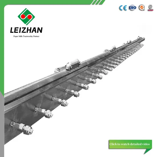 Paper Mill Stainless Steel High Low Pressure Removable Immovable Fixed Spray Shower for Paper Machine Wire Felt Section Cleaning