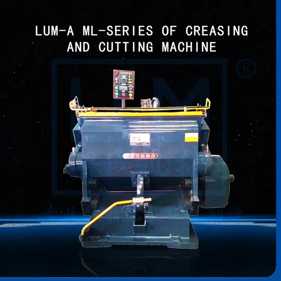 Automatic Flat Pressing Die Cutting Machine Ml 750-1500 Paper Cup and Paper Box Indentation Equipment