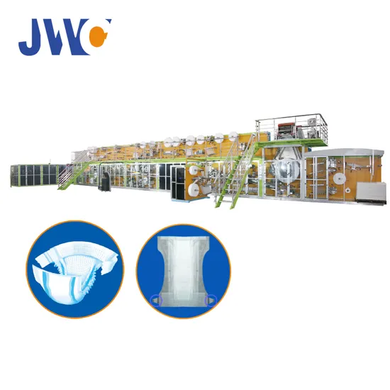 ISO S, M, L, XL Jwc China Diaper Making Machine