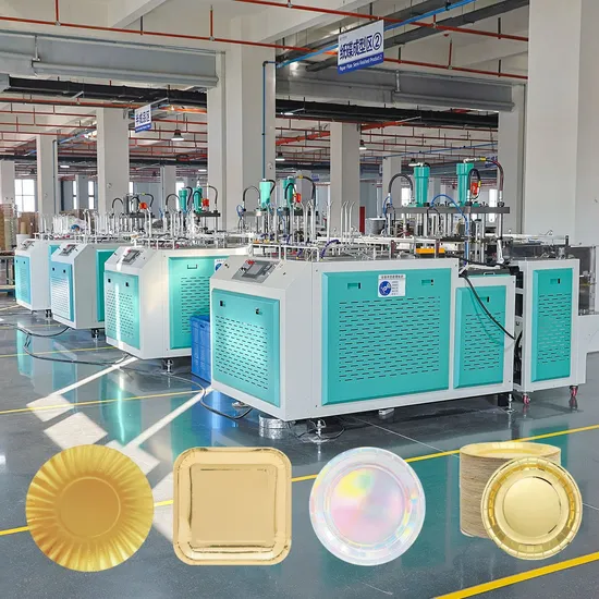 2 Lane Low Cost Air Cylinder Paper Plate Making Machine Fully Automatic Disposable Paper Plate Machine