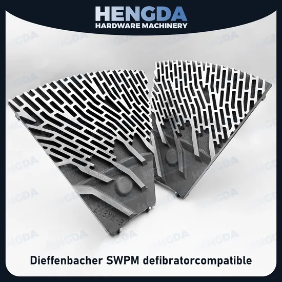 Blind Hole Grinding Plate Refiner Spare Parts Defibrator Knife for MDF HDF Panels