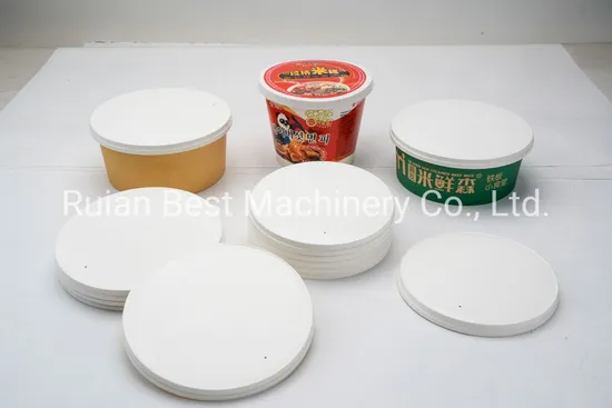 Certificate Paper Cup Cover Lid Automatic Heating/Stacking Into One Machine Production Line