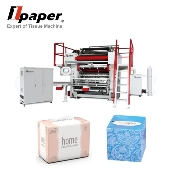 New Design Four-Side Embossing Full Automatic Facial Tissue Folding Machine