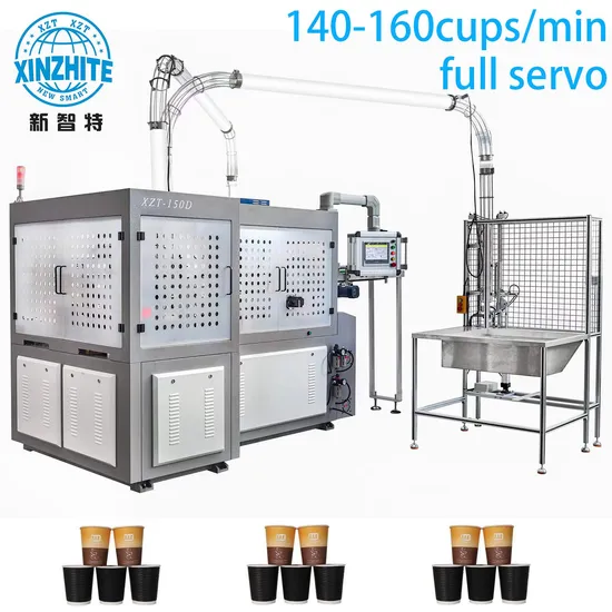 Customized Disposable Double Wall Paper Cup Hollowed Cup Forming Machine for Hot Beverage Coffee Tea