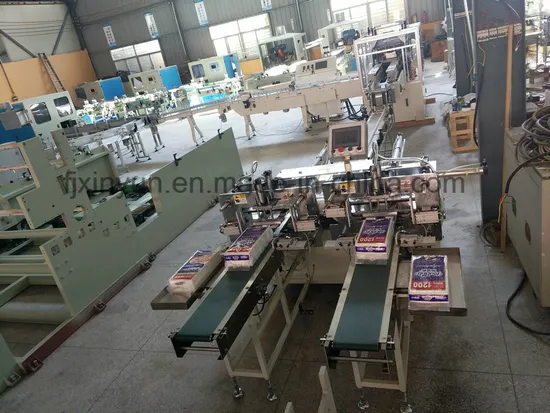 Full Automatic Soft Packing and Box Package Facial Tissue Paper Machine Production Line