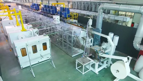Full Servo Baby Pant Production Line 1000 Ppm Speed