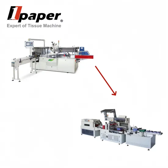 High Speed Facial Tissue Hard Pack Film Shrink Wrapping Machine for Various Sizes