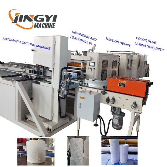 High Grade Kitchen Towel Paper Lamination Machine with Auto Cutter