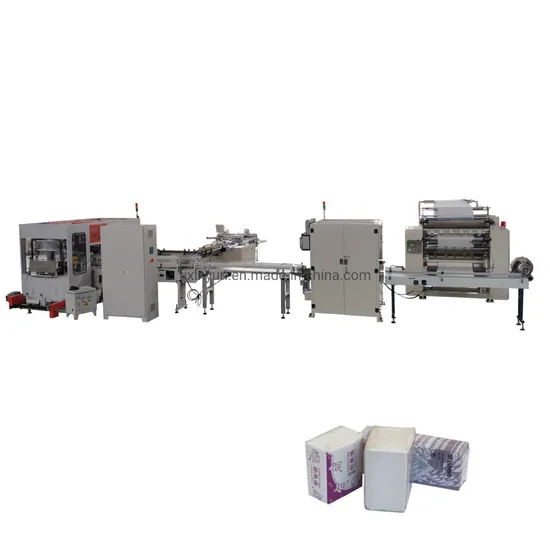 High Capacity Facial Tissue Paper Folding Machine Production Line