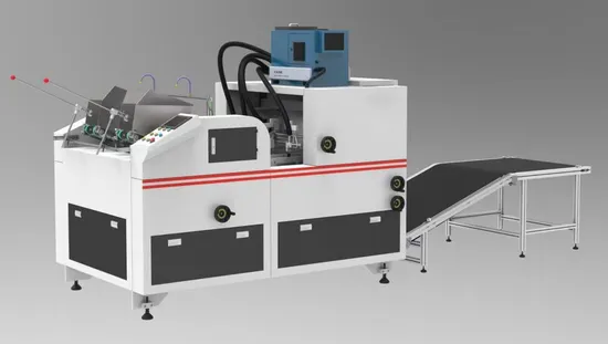 2 Feida Stations Carton Box Machine and Paper Lid Machine