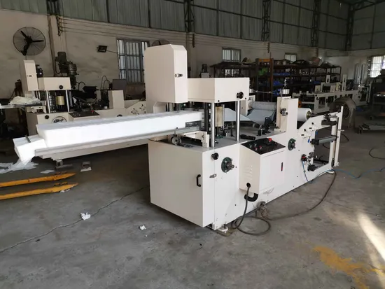 Automatic 1/4 Folded Napkin Tissue with Embossed Unit Machine