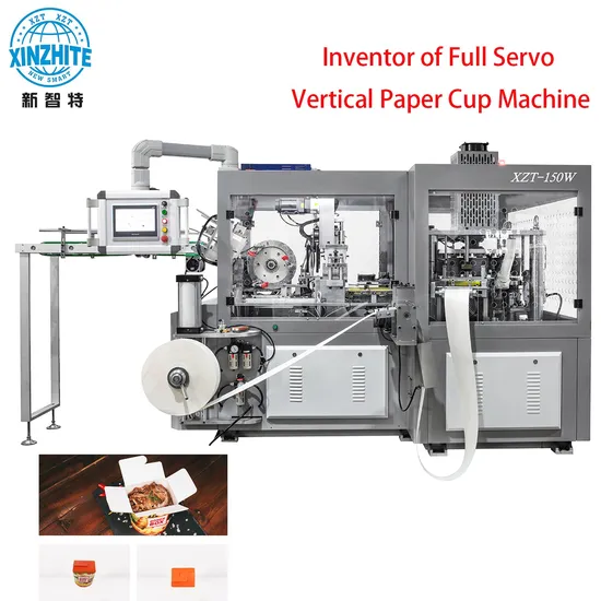 Biodegradable Kraft Paper Cardboard Take Away Food Package Noodle Lunch Box Making Machine for Both Hot and Cold Foods