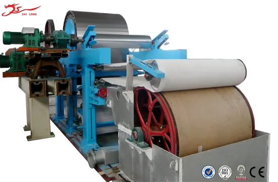 1575 Toilet Paper Machine 13-40GSM Tissue Paper Making with Waste Paper Pulping Equipment Double Disc Refiner