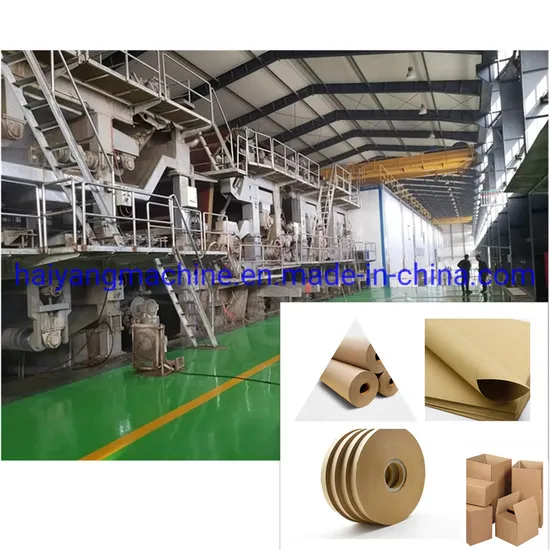 China Supplier Manufacturer Factry Price 100tpd Fourdrinier Carton Corrguated Kraft Paper Making Machine