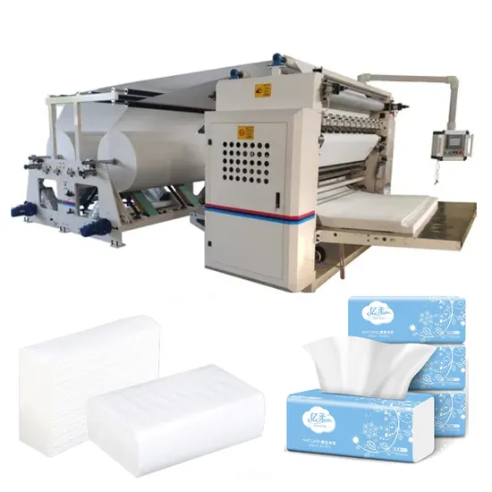 9 Lanes Pull out Face Paper Folding Machine
