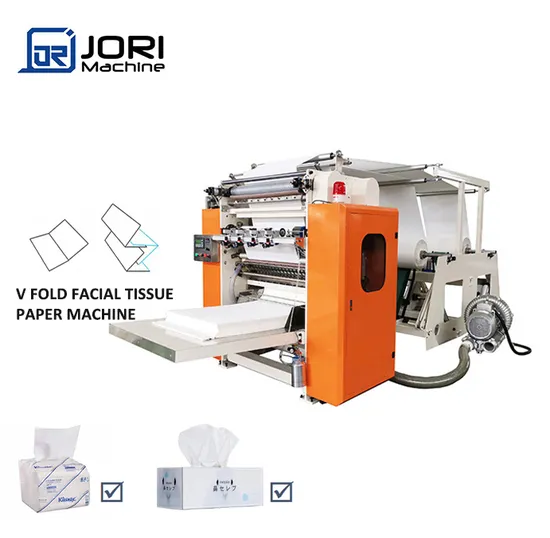 CE Full Automatic 4 Lines V Folding Facial Tissue Paper Making Machinery