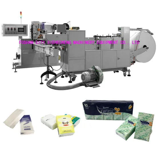 CE Automatic Pocket Tissue Handkerchief Tissue Paper Making Packing Machine Production Line