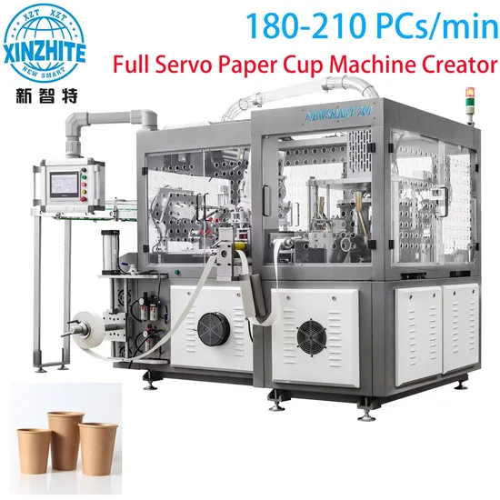 Single Wall PLA Coffee Paper Cups Milk Tea Cup Disposable Hard Coffee and Beverage Cups Forming Machine