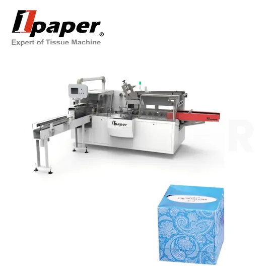 Automatic Intelligent Soft Facial Tissue Cube Box Packing Machine Line