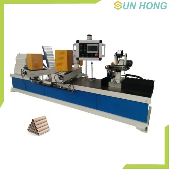 Full Auto Packing Paper Tissue Paper Core Tube Spiral Rolling Cutting Making Machine