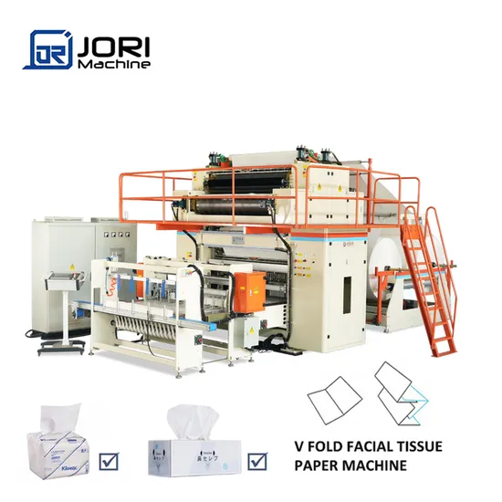 Semi-Automatic Facial Tissue Production Line V-Fold Folding Machine