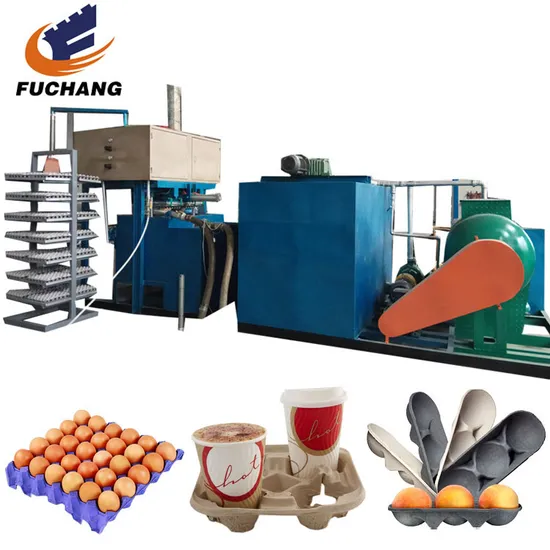 Reciprocating Type 30-Hole Paper Egg Tray Making Machine Production Line Egg Box Pulp Forming Machine