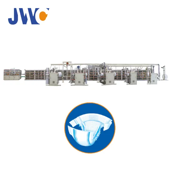 Baby Diaper 500PCS/Min Jwc S, M, L, XL Sanitary Pad Machine
