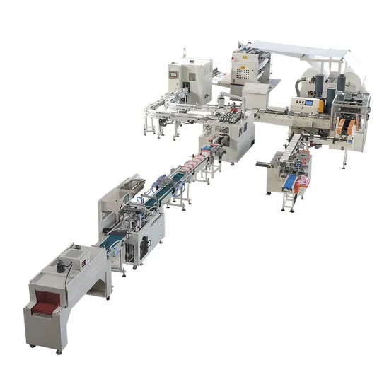 Automatic Facial Tissue Paper Soft Packing and Carton Box Packing Machine Production Line