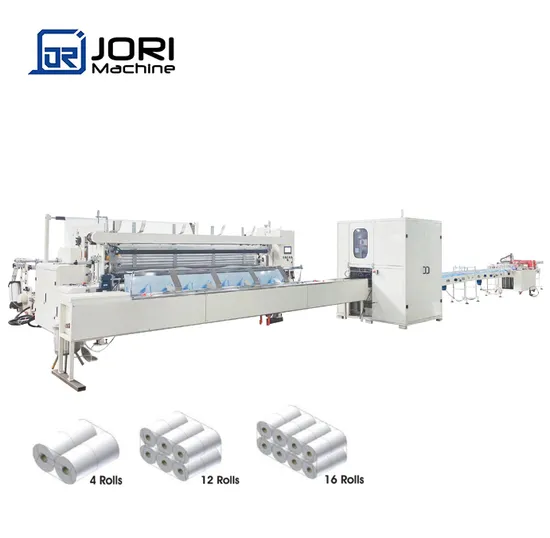 Full Automatic Small Bathroom Toilet Facial Tissue Paper Roll Making Machine Production Line
