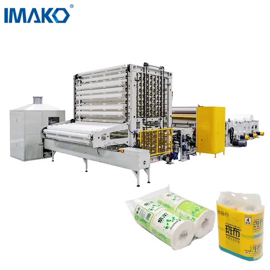 China Automatic High Speed Toilet Paper Roll Cutting and Rewinding Machine Price