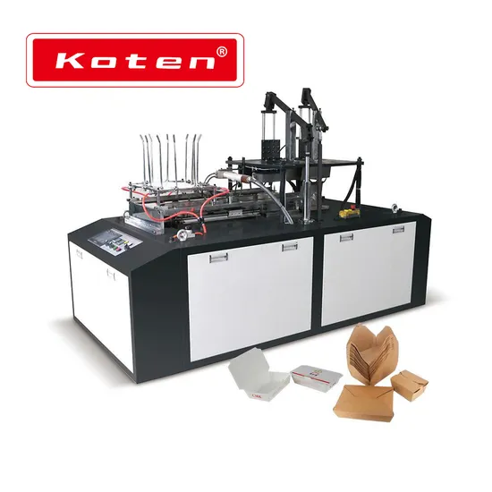 Disposable Food Container Paper Box Making Machine, Paper Lunch Box Making Machine Chj-D120