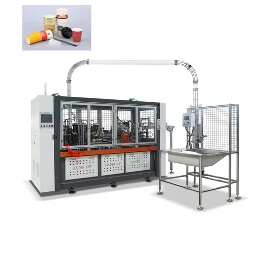 Goldencup Fast Paper Coffee Cup Making Machine, Disposable Paper Glass Bowl Cups Forming Machine