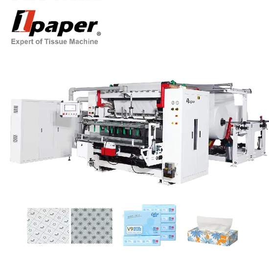 New Design Automatic High Content Cream Tissue Folding Machine for Baby Tissue