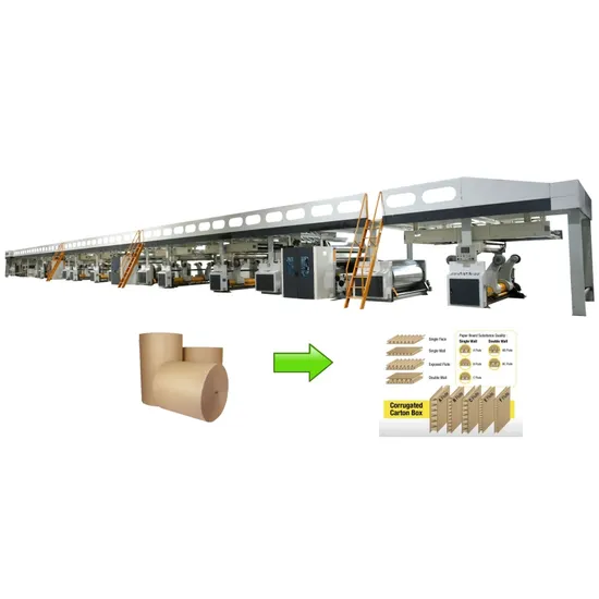 Qh Pack High Speed Corrugated Cardboard Production Line Make Machine