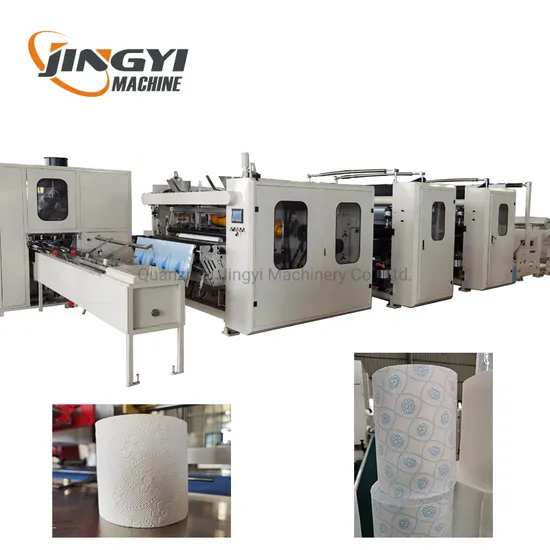 Color Glue Lamination Toilet Paper Making Machine Production Line