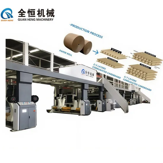 3 Layers Corrugated Cardboard Production Line Carton Packaging Box Making Machine