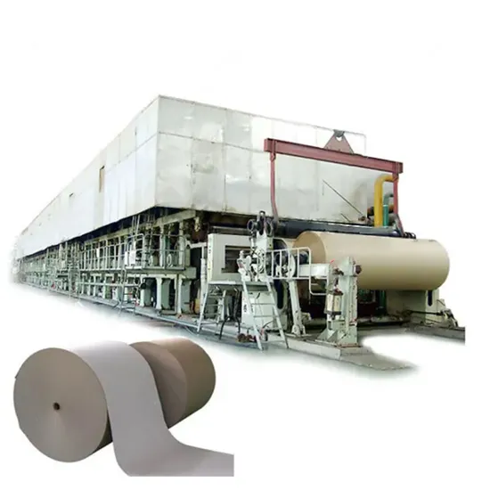 China Suppliers High Speed Fluting Duplex Corrugated Kraft Test Liner Packing Paper Roll Making Machine